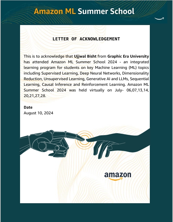 Amazon ML Certificate